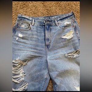 American Eagle Outfitters Blue Distressed Women Jeans